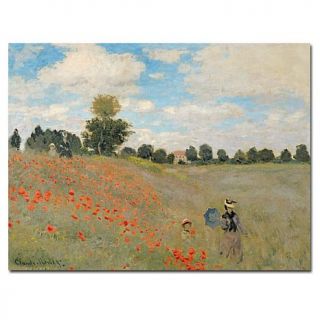 Claude Monet Wild Poppies Near Argenteuil Canvas Art Print