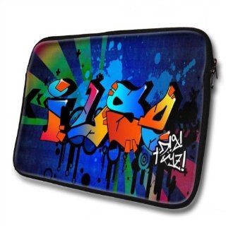 "Graffiti Names" designed for Ilse, Designer 14''   39x31cm, Black Waterproof Neoprene Zipped Laptop Sleeve / Case / Pouch. Cell Phones & Accessories
