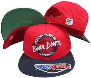 Arizona Wildcats Bear Down Circle Snapback Adjustable Snap Back Hat / Cap  Sports Fan Baseball Caps  Sports & Outdoors