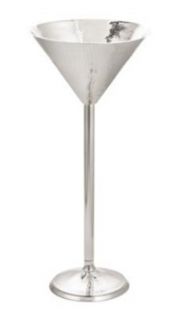 Tablecraft Remington Collection Beverage Stand, 14 1/2 x 32 1/2 in, Martini Glass, SS