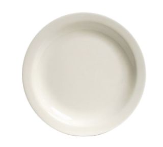 Tuxton 9.5 Round Plate   Narrow Rim, Ceramic, American White
