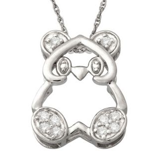 10 CT. T.W. Diamond Bear Pendant in Sterling Silver   View All