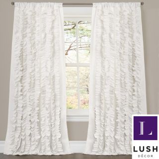 Lush Decor Lush Decor Belle White 84 inch Curtain Panel White Size 54 x 84