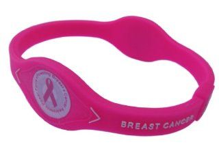 NEON HOT PINK Breast Cancer Awareness Bracelet Wristband Pink Ribbon (Large, 8") Power   Energy   Strength   Balance [NEON SERIES   LIMITED EDITION   LIMITED AVAILABILITY] Jewelry