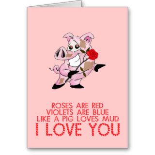Cute funny Valentine's day Greeting Card