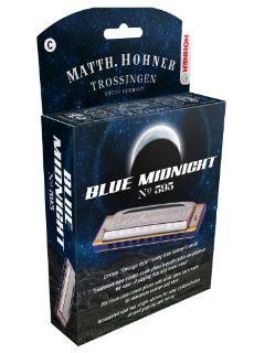 Hohner 595BX A Blue Midnight Harmonica, Key of A Musical Instruments