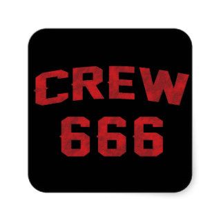 Crew 666 stickers