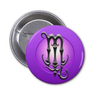 Iron Scorpio Symbol, purple Pins