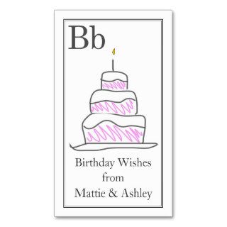 Birthday Wishes Insert Card Business Card
