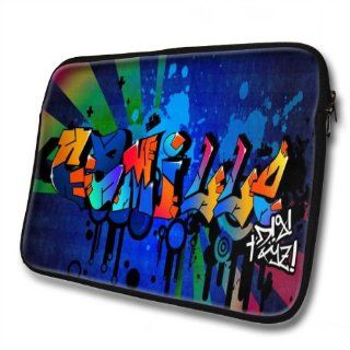"Graffiti Names" designed for Camille, Designer 14''   39x31cm, Black Waterproof Neoprene Zipped Laptop Sleeve / Case / Pouch. Cell Phones & Accessories