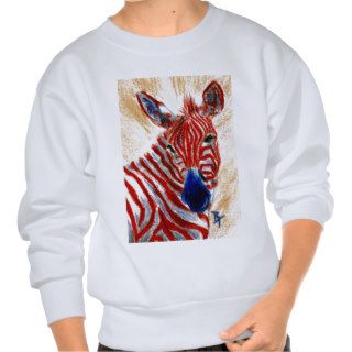Patriotic Zebra Kids Sweatshirt