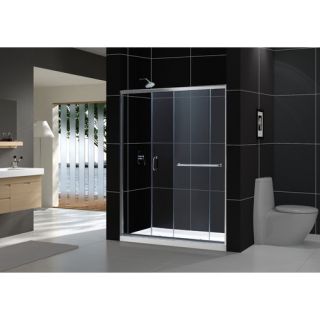 Frameless Sliding Frosted Right Side Shower Door