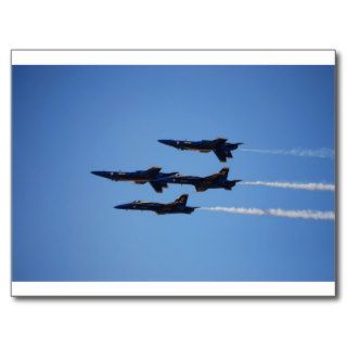Blue Angels Inverted Post Card