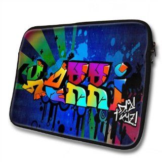 "Graffiti Names" designed for Kerri, Designer 14''   39x31cm, Black Waterproof Neoprene Zipped Laptop Sleeve / Case / Pouch. Cell Phones & Accessories