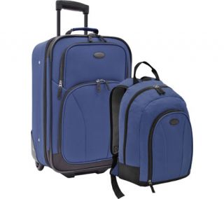 US Traveler Upright & Backpack 2 Piece Luggage Set