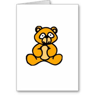 Baby bear cartoon greeting cards