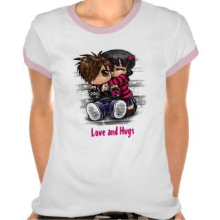 Boy & Girl Love Hug Customized Shirt