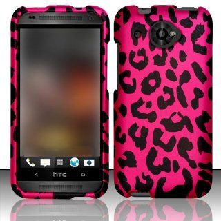 HTC Desire 601 ZARA (Virgin Mobile) Rubberized Graphic Hard Case   Pink Leopard (Package include Free Ultra Sensitive Stlyus Pen by BeautyCentral TM) Cell Phones & Accessories