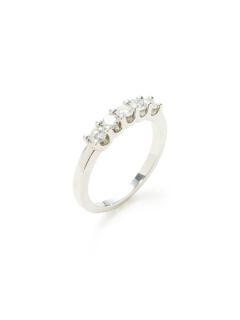 0.50 Total Ct. Diamond & White Gold 5 Stone Ring by Nephora