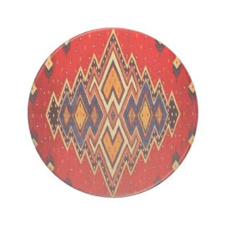 Vintage Ethnic Tribal Navajo Southwestern Textiles Coasters