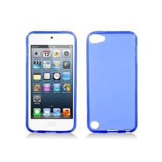 Clear Blue Flex Cover Case for Apple iPod Touch 5 5G Cell Phones & Accessories