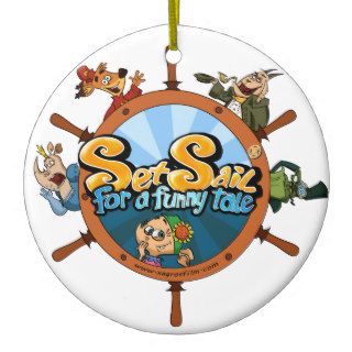 Set sail for a funny tale christmas tree ornaments