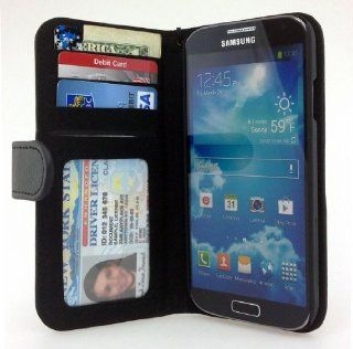 Navor Samsung Galaxy S4 Folio Wallet Leather Case, Removable Strap, Card & Money Pockets, ID Window Cell Phones & Accessories
