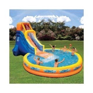 Water Slides Are Inflatable & Portable.Outdoor Fun Slide & Pool Combo.Water Slide On Sale While Supplies Last.Perfect Size For Backyard, Garden Or Patioes W/ Detachable Water hose. Toys & Games