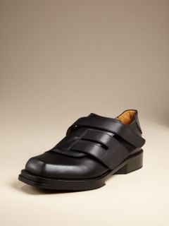 Leather Velcro Overlay Dress Shoes by Raf Simons Accessories