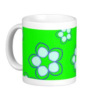 Apple Green Dreaming Lotus Coffee Mugs