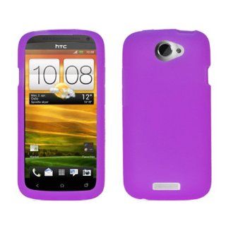 Purple Skin Soft Gel Case For HTC One S Ville Cell Phones & Accessories