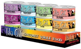 Tiki Cat Gourmet Whole Food 12 Pack Queen Emma Variety Pet Food  Canned Wet Pet Food 