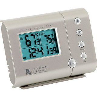 Oregon Scientific RAR601 Wireless Indoor/Outdoor Thermometer And Self Setting Clock  
