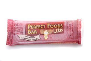 Perfect Foods Bar   Cranberry Crunch. A DE LITE, Gluten Free High Protein Bar (Wholesome Superfood Energy), Buy EIGHT and Save Per Bar, Each Bar is 1.8 oz (Pack of 8)  Breakfast Energy And Nutritional Bars  Grocery & Gourmet Food