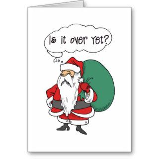 Funny Santa Claus Christmas Card