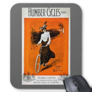 Vintage Humber Bike Advertisement Mouse Pads