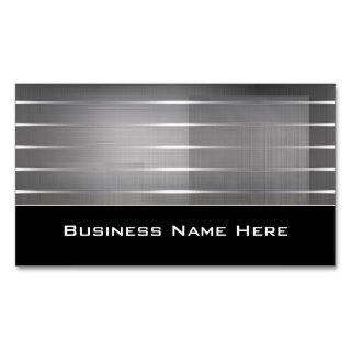 Silver Stripes Contemporary Business Cards