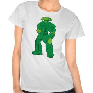 Big Green Robot Machine T Shirt