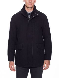 Wool Twill Car Coat by Cole Haan