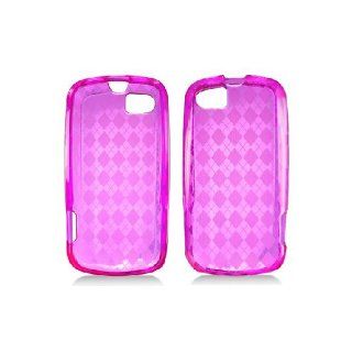 Motorola Admiral XT603 Clear Hex Pink Flex Transparent Cover Case Cell Phones & Accessories