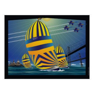 USNA High Noon Sail Poster