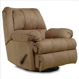 Simmons Upholstery U608 SWIVEL/GLIDER RECLINER(JAGUAR TAN) Kingston Massage Recliner in Jaguar Tan   Living Room Chairs