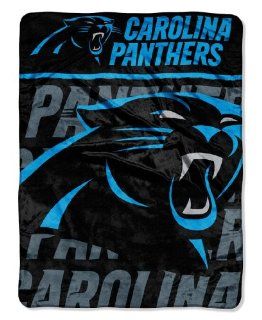 NFL Carolina Panthers Micro Raschel Throw Blanket, 46 x 60 Inch  Sports Fan Throw Blankets  Sports & Outdoors