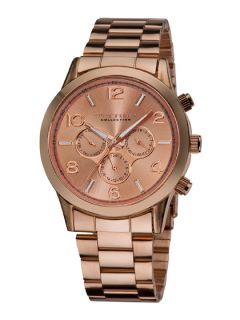 Unisex Round Rose Gold Watch by Vernier Watches
