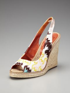 Peep Toe Espadrille Wedge Sandal by Missoni Shoes