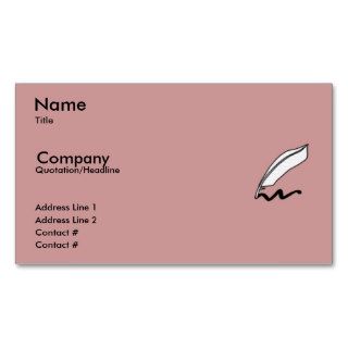 Hopeless Romantic Profile Card Business Card Template