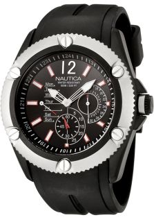 Nautica A19001G  Watches,Mens Chronograph Black Rubber, Chronograph Nautica Quartz Watches