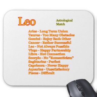 Leo Astrological Match The MUSEUM Gifts Mouse Pad