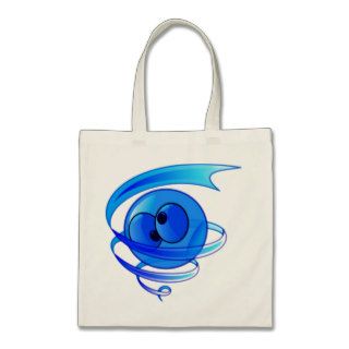 Dizzy Air Wind Cartoon Smiley Face Tote Bag