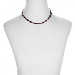 Jean Dousset 42.65ct Absolute™ Created Ruby Oval and Round Sterling Silve